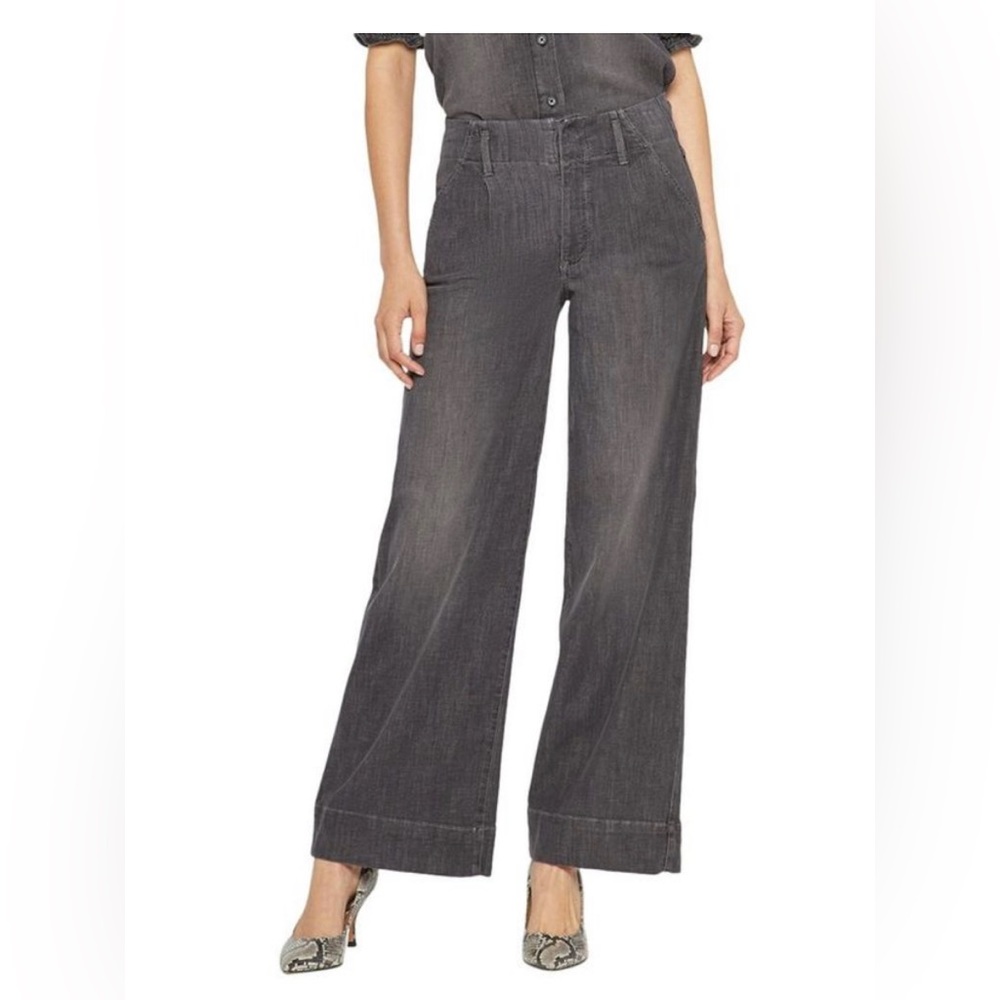 NYDJ high rise wide leg trouser jeans Mona style. NWT